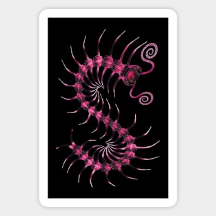 Bold Pink Centipede Magnet